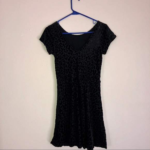 Black Leopard Print Aéropostale Dress SMALL - Picture 4 of 5